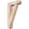 Ekena Millwork Traditional Arts and Crafts Smooth Bracket w/ Offset Brace, Douglas Fir, 5 1/2"W x 18"D x 30"H BKT0604X18X30TRA03SDF - alternate 1